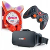 Webski Google Vr 3d akiniai su ausinėmis + Bluetooth pultelis