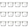 Weck Mini stiklainiai konservavimui su dangteliais 80 ml, 12 vnt. rinkinyje
