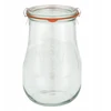 Weck Tulip stiklainis su dangteliu 1750 ml 4 vnt