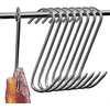Weerstone mėsininko kabliukai, 12 vienetų, S formos kabliukai, nerūdijančio plieno rūkymo kabliukai, pakabinami kabliukai, 15 cm, mėsininko kabliukai, virtuvės kabliukai, mėsos kabliukai, žuvies kabliukai, S formos kabliukai Bbq kepimui, mėsos apdirbimui