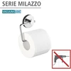 Wenko Vacuum-loc® sieninis tualetinio popieriaus laikiklis Milazzo, laikiklis tualetiniam popieriui vonioje ir Wc, chromuotas metalas, 13,5 x 17,5 x 16 cm