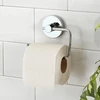 Wenko Vacuum-loc® sieninis tualetinio popieriaus laikiklis Milazzo, laikiklis tualetiniam popieriui vonioje ir Wc, chromuotas metalas, 13,5 x 17,5 x 16 cm