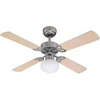 Westinghouse Lubų ventiliatorius Vegas Klevas/sidabrinis - 105cm | Ventiliatorius su lempa virtuvei