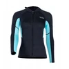 Wetsuit viršutinė dalis ilgomis rankovėmis Wetsuit Jacket Surfing Wet Suit Women Mėlyna Xl