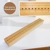Whemyreat 32 cm medinis knygrišimo perforavimo lopšys su yla, knygrišimo parašo perforavimo įrankiai "pasidaryk pats" knygrišimo amatams ir siuvimo reikmenims, medinis perforavimo lopšys knygrišimui su perforavimu