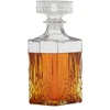 Whiskey grafinas su kamščiu 900 ml viskio dekanteris butelis stiklinis grafinas konjakui škotiškam brendžiui chereso stiklinis uždarymas kontūrai a x p x g 23,5 x 9 x 9 cm
