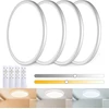 Wholede 24 W 3000-6500 K led lubų šviestuvas plokščias, apvalus, reguliuojamo ryškumo su infraraudonųjų spindulių nuotolinio valdymo pulteliu, itin plonas šviestuvas virtuvei, svetainei, prieškambariui, miegamajam, vonios kambariui, skersmuo 29,5 cm, balt