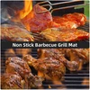 Wholefire grilio kilimėlių rinkinys, nepridegantis tinkleliu dengtas daugkartinio naudojimo bbq kepimo priedas griliui, orkaitei, maisto gaminimui, 40 x 33 cm