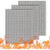 Wholefire grilio kilimėlių rinkinys, nepridegantis tinkleliu dengtas daugkartinio naudojimo bbq kepimo priedas griliui, orkaitei, maisto gaminimui, 40 x 33 cm