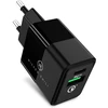 Wicked Chili 20w dvigubas usb maitinimo šaltinis su qc 3.0 ir usb c pd - greitas įkroviklis, suderinamas su iphone 14, 13, 12 (pro, max, plus, mini) magsafe įkrovikliu, 20w pd & qc 3.0 dvigubo prievado adapteris