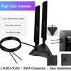 Šakotuvas Wifi 6e 5.8ghz 2.4ghz 5ghz Rp-sma antena su magnetiniu pagrindu