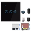 Wifi išmanusis jungiklis, skirtas Google Home & Alexa, juodas, su laikmačiu