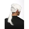 Wig Me Up - 0061-p60 vyriškas perukas karnavalui Helovinas barokas renesansas garbanotas baltas pynė lordas teisėjas edelmanas
