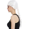 Wig Me Up - 3279-p68 Karnavalinė barokinė ilga balta perukas su kasa, skirta moterims ir vyrams, karaliui