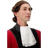 Wig Me Up – F2588 2t30 perukas vyrams, kokybiškas karnavalinis teatro baroko lordo edelmanno adligerio juodas/ruda