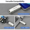 Wigont 128 gb usb atmintinė, skirta iphone, saugokite daugiau nuotraukų ir vaizdo įrašų, visas metalinis rašiklis suteikia daugiau vietos jūsų telefone. usb atmintinė suderinama su ios/android/pc.