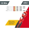 Wiha Liftup 25 Atsuktuvų ir antgalių rinkinys, 12 vnt.
