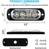 Willpower 2 vnt. 4 led stroboskopiniai gintariniai balti šoniniai gabaritiniai žibintai automobiliui 12v 24v led šviesos juosta mirksinti šviesa saugos priekaboms komercinėms transporto priemonėms valtims traktoriams