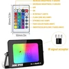 Willpower 30 W 3000 Lm Rgb Led prožektorius su nuotolinio valdymo pulteliu, Led prožektorius su atminties funkcija, pritemdomas spalvų keitimas, 16 spalvų, 4 režimai, Ip66 vandeniui atsparus Led prožektorius lauko vidaus
