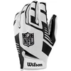Wilson amerikietiškojo futbolo pirštinės Nfl Stretch Fit Receiver Glove, balta/juoda