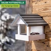 Windhager feldberg lesyklėlė paukščiams, pušies mediena, lesyklėlė pakabinimui, kaimiško stiliaus, atspari oro sąlygoms, patvari, užpildoma iš trijų pusių, 20,50 x 21 x 23,50 cm