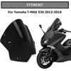Windscreen Shield psler motociklo vėjo deflektoriaus lenta, skirta yamaha t-max 530 2012–2016 (juoda)