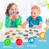 Wisplye magnetinis žvejybos žaidimas, vaikiškas žaislas pagamintas iš medžio, montessori medinis žaislas, magnetinis žaidimas, smulkiosios motorikos lavinimo žaislas, dovana berniukams ir mergaitėms nuo 2 3 4 metų (mėlynas)