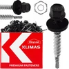 Wkret Met Klimas Skardos gręžimo varžtai farmeriai 4,8x55 ral 9005 juodi skardai 200vnt