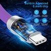 Wlgq Usb C į Usb C Pd100w, malonus odai skysto silikono medžiagos greito įkrovimo kabelis, Usb Type C sąsajos įrenginio universalus įkrovimo kabelis (violetinis)
