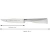 Wmf grand gourmet kepsnių peilių rinkinys 4 vnt., pagamintas Vokietijoje, 4 kaltiniai peiliai, performance cut, specialus plieno ašmenys, ašmenys 13,5 cm
