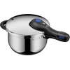 Wmf perfect plus vieno puodo greitpuodis indukcinei viryklei 4.5 l, greitpuodis su apsauga nuo liepsnos, didelis gaminimo signalas, 2 gaminimo lygiai, nuimama dangčio rankena, vienos rankos gaminimo žingsnio valdiklis