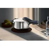 Wmf perfect plus vieno puodo greitpuodis indukcinei viryklei 4.5 l, greitpuodis su apsauga nuo liepsnos, didelis gaminimo signalas, 2 gaminimo lygiai, nuimama dangčio rankena, vienos rankos gaminimo žingsnio valdiklis