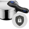 Wmf perfect plus vieno puodo greitpuodis indukcinei viryklei 4.5 l, greitpuodis su apsauga nuo liepsnos, didelis gaminimo signalas, 2 gaminimo lygiai, nuimama dangčio rankena, vienos rankos gaminimo žingsnio valdiklis