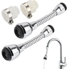 Wohlstand 2 x lankstus maišytuvo aeratorius, maišytuvo prailginimas, maišytuvo aeratorius, skirtas maišytuvams ir dušams daugelyje virtuvių, vonios kambarių, barų ir tualetų (2 režimai)