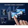 Wolfang ga300 veiksmo kamera 4k 60fps, 24 mp povandeninė kamera, wifi 24mp atspari vandeniui 2.0 ice vaizdo stabilizatorius, jutiklinis ekranas šalmo kamera, 8 x priartinimas (išorinis mikrofonas, 2 x 1350 mah baterijos ir priedų rinkinys).