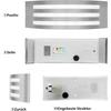 Wondlumi sieninis šviestuvas E27 nerūdijančio plieno Ip44 Led lauko šviestuvas 230 V išlenktas balkono sieninis šviestuvas lauke, įskaitant 1 x 12 W Led šiltai baltą lemputę