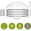 Wondlumi sieninis šviestuvas E27 nerūdijančio plieno Ip44 Led lauko šviestuvas 230 V išlenktas balkono sieninis šviestuvas lauke, įskaitant 1 x 12 W Led šiltai baltą lemputę