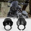 Wooga motociklo priekinio žibinto gaubtas, priekiniai stiklai, kaukės dangtelis ir priekinio žibinto apsauga, skirtas Ho&nda Cmx 250 Cmx500 Cmx300 Cmx 500 Cmx 300 Rebel 300 2020-2024 (blizgus juodas)