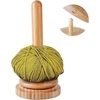 Wool Ball Holder Wood, siūlų laikiklis be mazgų, vilnos vyniotuvas su rutuliniu guoliu, vertikalus siūlų laikymas, dovana nėrimo mėgėjams, nėrimo mezgimo amatų reikmenys