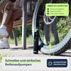 Woowind dviračio pompa bp188 elektrinis oro siurblys 120 150 psi akumuliatorius visiems vožtuvams kompresorius automobiliui, dviračiui, motociklui elektrinis siurblys metalinis korpusas