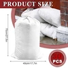 Objektyvas Wopplxy 30 vnt. 25 kg smėlio maišų pakuotė, didelis 70 x 45 cm tuščias audinio maišas, baltas Pp smėlio maišas apsaugai nuo potvynių ir statybos pramonei