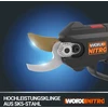 Worx Nitro Wg330e.9 akumuliatorinės genėjimo žirklės 20 V - lengvas pjovimas dėl elektrinės pavaros, bešepetėlinis variklis, be akumuliatoriaus ir įkroviklio, juodos/oranžinės