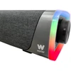 Kompiuterio kolonėlės Woxter Big Bass 320 Soundbar garso juosta su 18w galia (rgb apšvietimas, 3.5mm Pc/ps4/XBOX/tv/telefonui/planšetei) maitinamas per Usb (juoda)
