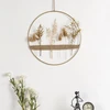 Wpajirzo Džiovintų gėlių vainikas 30 cm metalinis žiedas su džiovintomis gėlėmis kabantis boho sienų dekoravimas pavasario vasaros svetainės gėlių vainikas durų vainikas visus metus langų dekoravimas džiovintų gėlių žiedas