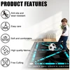 Wtzwyfwj futbolo kilimėlis, 60 x 90 cm futbolo treniruočių kilimėlis, mėlynas futbolo žingsnių treniruočių kilimėlis, neslystantis futbolo kilimėlis treniruotėms, futbolo kilimėlis, kamuolio kontrolė, futbolo treniruočių įranga paaugliams