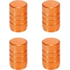 X Autohaux Universalinis Apvalus Automobilio Vožtuvo Dangtelis 7 mm Oranžinis (4 vnt.)