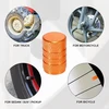 X Autohaux Universalinis Apvalus Automobilio Vožtuvo Dangtelis 7 mm Oranžinis (4 vnt.)