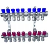 X-home Pex kolektorius 1" x 16 mm 9 šalto vandens kontūrai, 9 karšto vandens kontūrai