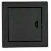 X-met apžiūros durelės 10x10 metalinės juodos spalvos