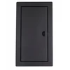 X-met metalinės revizinės durelės 20x40 cm juodos spalvos su sklende